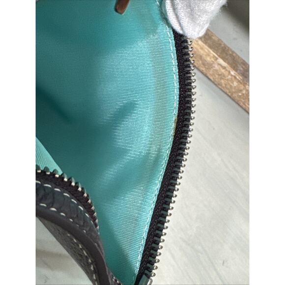 Tiffany & Co Pochette Wristlet Wallet Crossbody With Chain In Plum - Picture 12 of 16